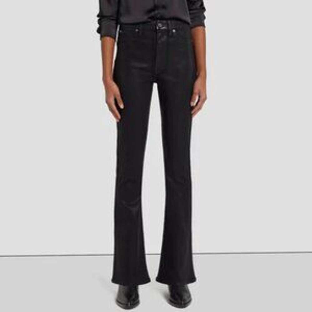 7FAM 7 For All Mankind Black Wash Denim Bootcut Jeans Women's Size 27